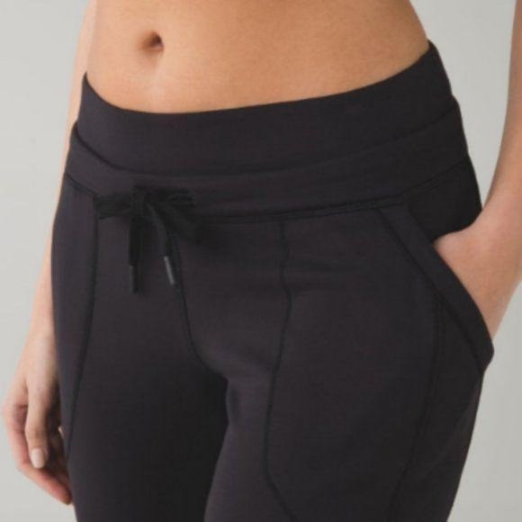 Lululemon Base Runner Pant III Wee Stripe Black He - Picture 2 of 13